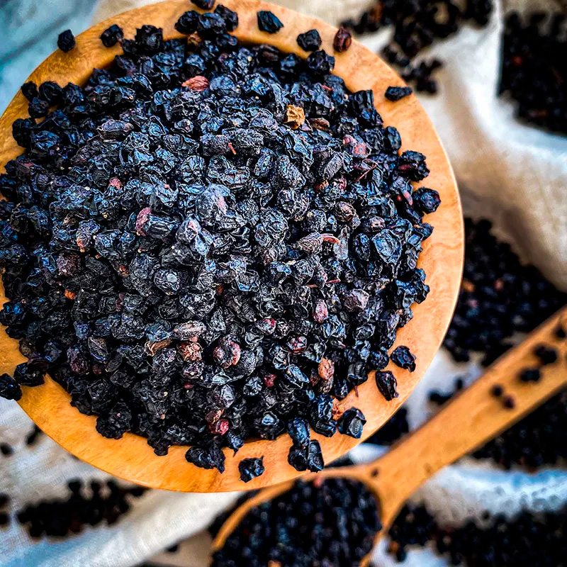 Thermally Dried American Elderberries